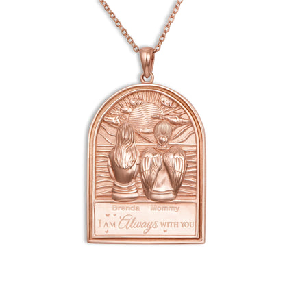 Soulyshine Personalized I Am Always With You - Handmade Necklace in Silver/14K Gold Vermeil