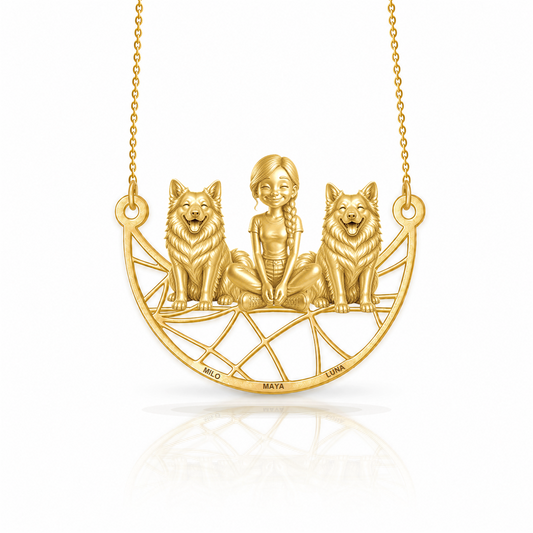 Soulyshine Icelandic Sheepdog personalized companion necklace