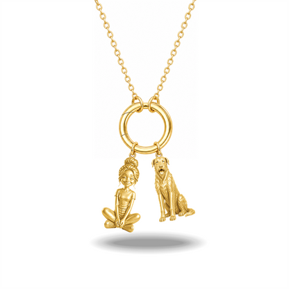 Irish Wolfhound - 18K Gold Vermeil - 1st