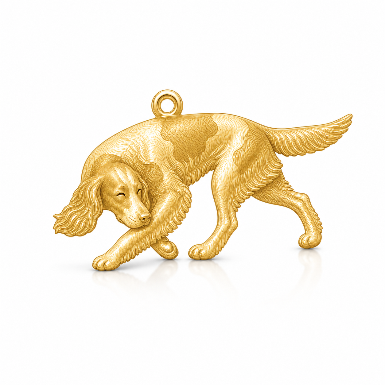 Soulyshine Irish Red and White Setter Personalized Pet Companion Charm Only