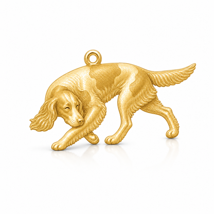 Soulyshine Irish Red and White Setter Personalized Pet Companion Charm Only