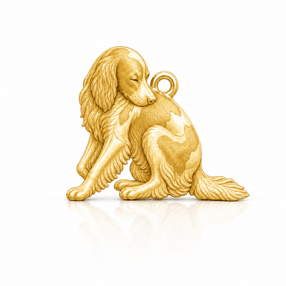 Soulyshine Irish Red and White Setter Personalized Pet Companion Charm Only