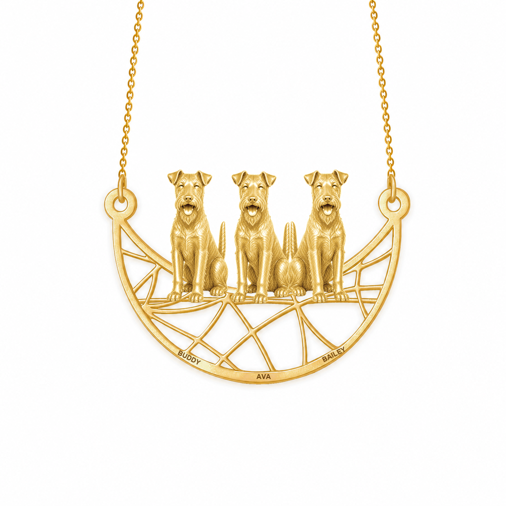 Soulyshine Irish Terrier Eternal Paw personalized pets necklace