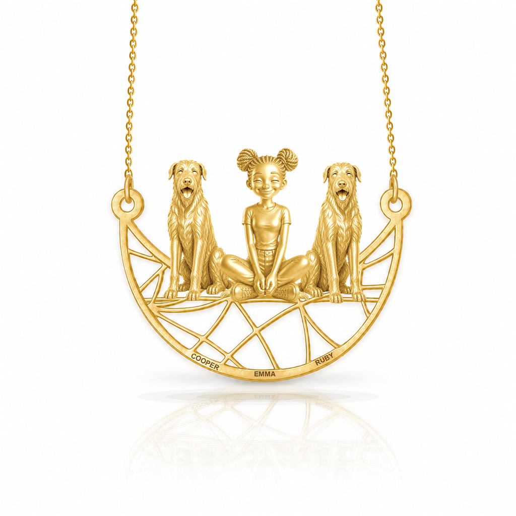Irish Wolfhound - 18K Gold Vermeil - 1st