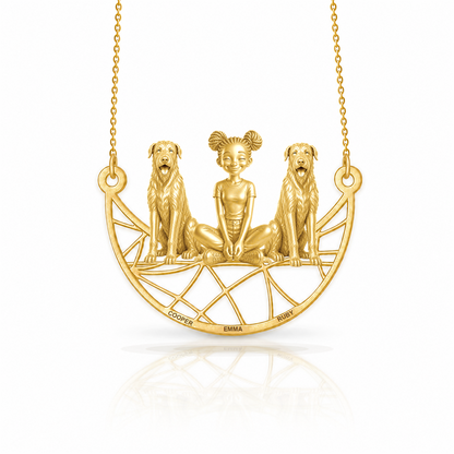 Irish Wolfhound - 18K Gold Vermeil - 1st