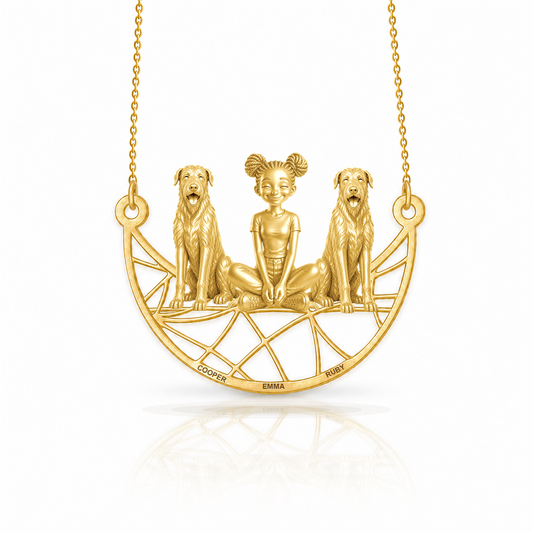 Soulyshine Irish Wolfhound personalized companion necklace
