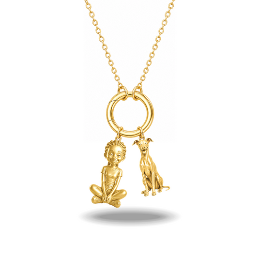 Italian Greyhound - 18K Gold Vermeil - 1st