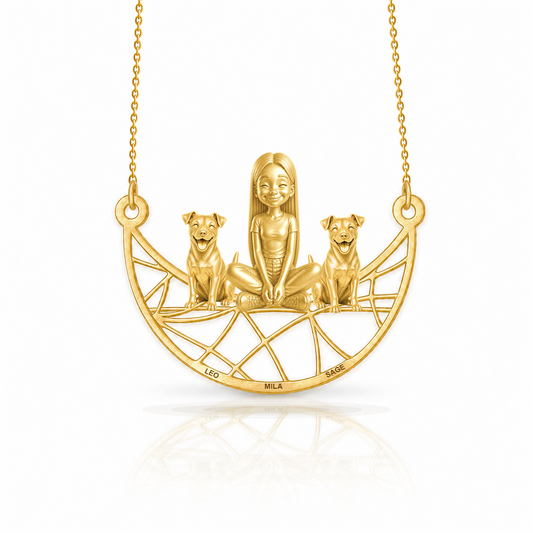 Soulyshine Jack Russell Terrier personalized companion necklace