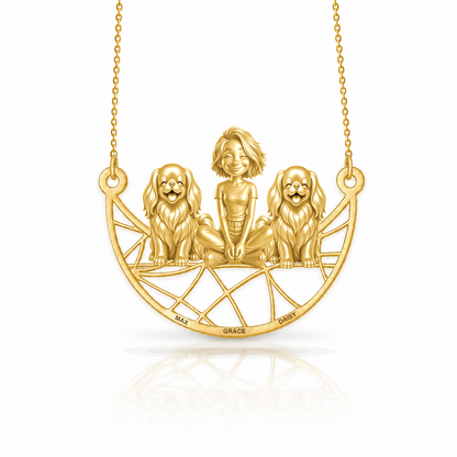 Japanese Chin - 18K Gold Vermeil - 1st