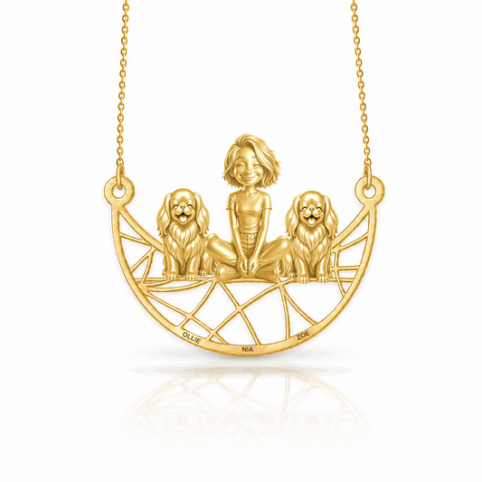 Soulyshine Japanese Chin personalized companion necklace