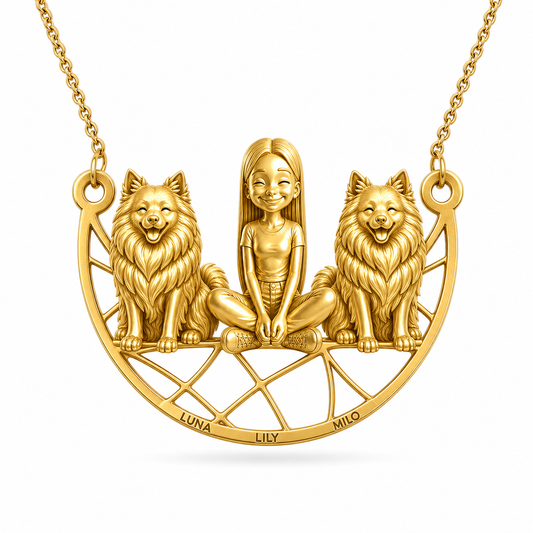 Keeshond - 18K Gold Vermeil - 1st