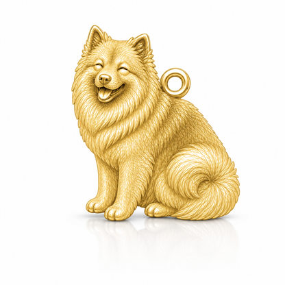 Soulyshine Keeshond Personalized Pet Companion Charm Only