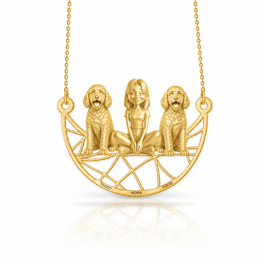 Soulyshine Labradoodle personalized companion necklace