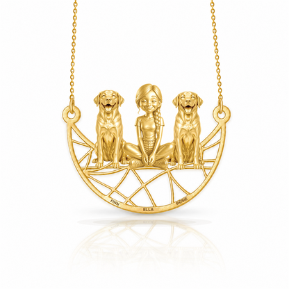 Soulyshine Labrador Retriever personalized companion necklace