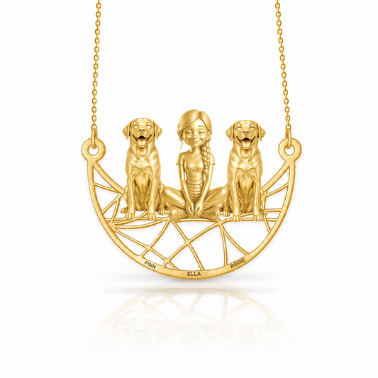 Soulyshine Labrador Retriever personalized companion necklace