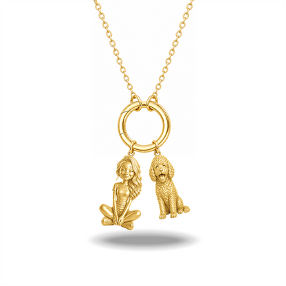 Lagotto Romagnolo - 18K Gold Vermeil - 1st
