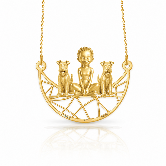 Soulyshine Lakeland Terrier personalized companion necklace