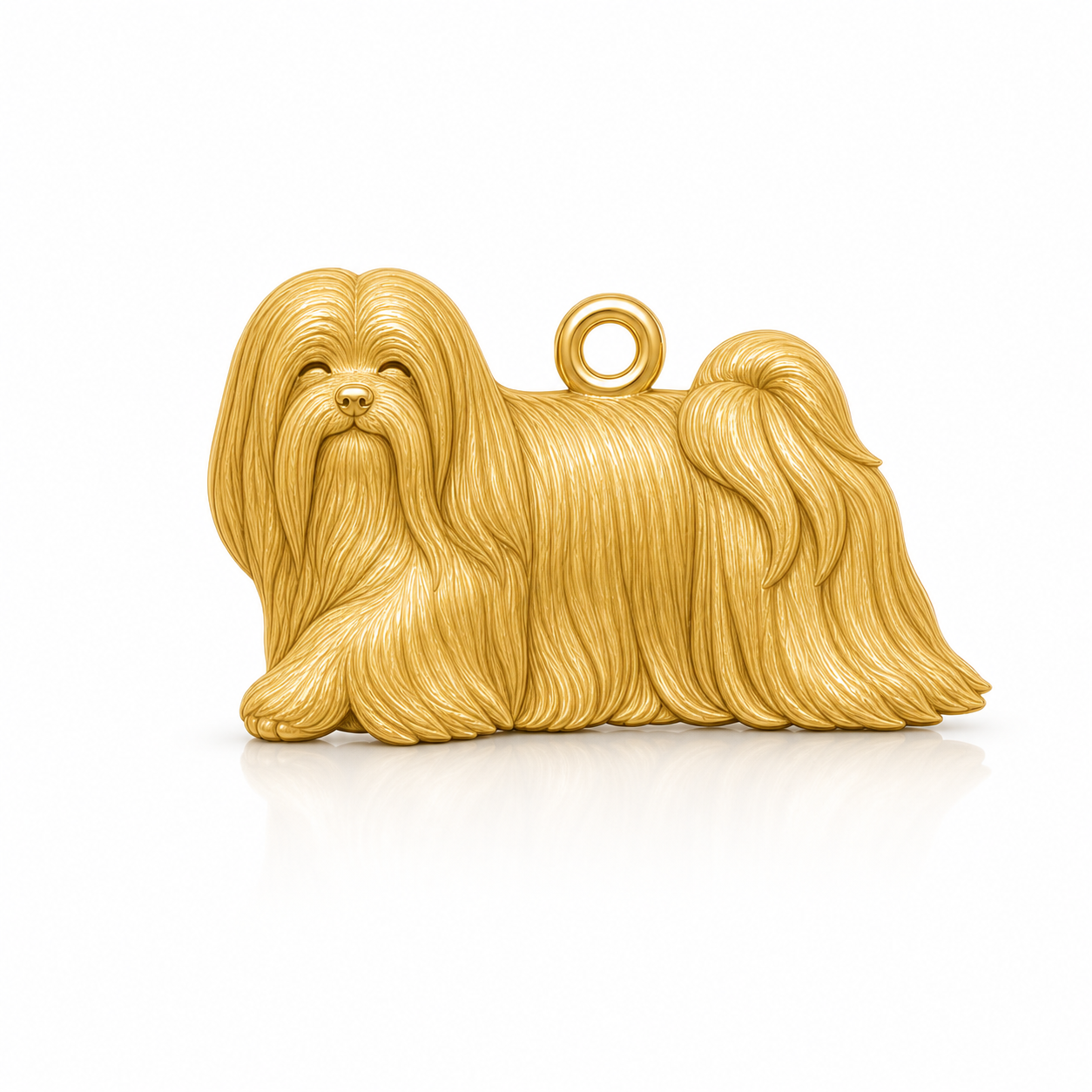 Soulyshine Lhasa Apso long coat Personalized Pet Companion Charm Only