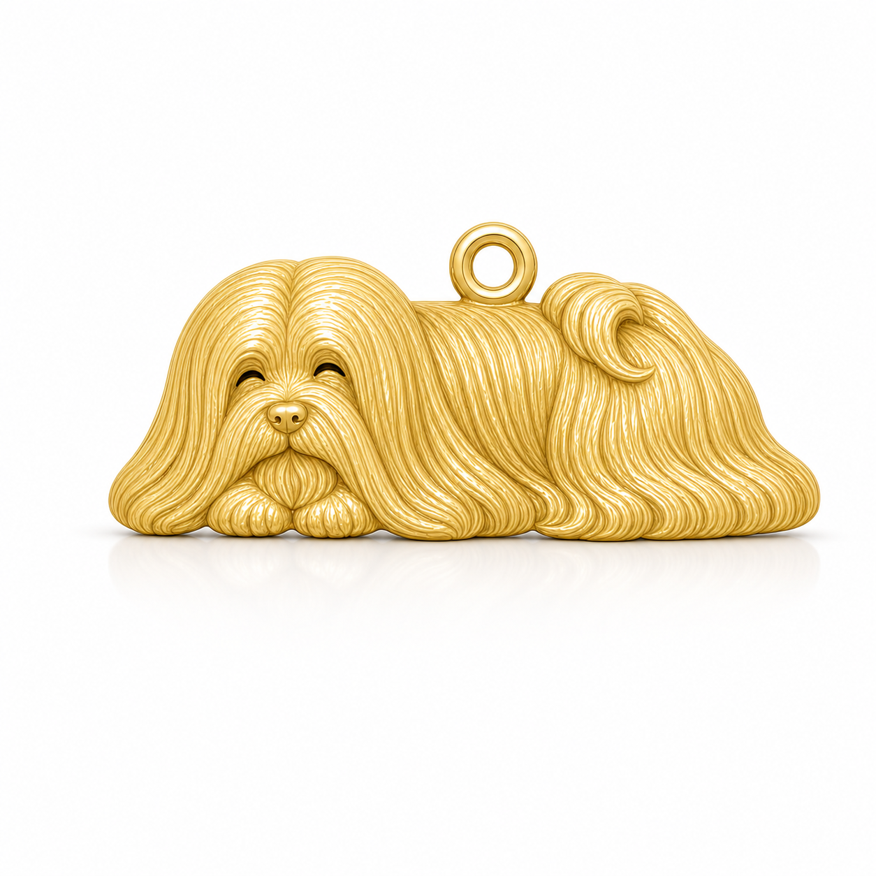 Soulyshine Lhasa Apso long coat Personalized Pet Companion Charm Only