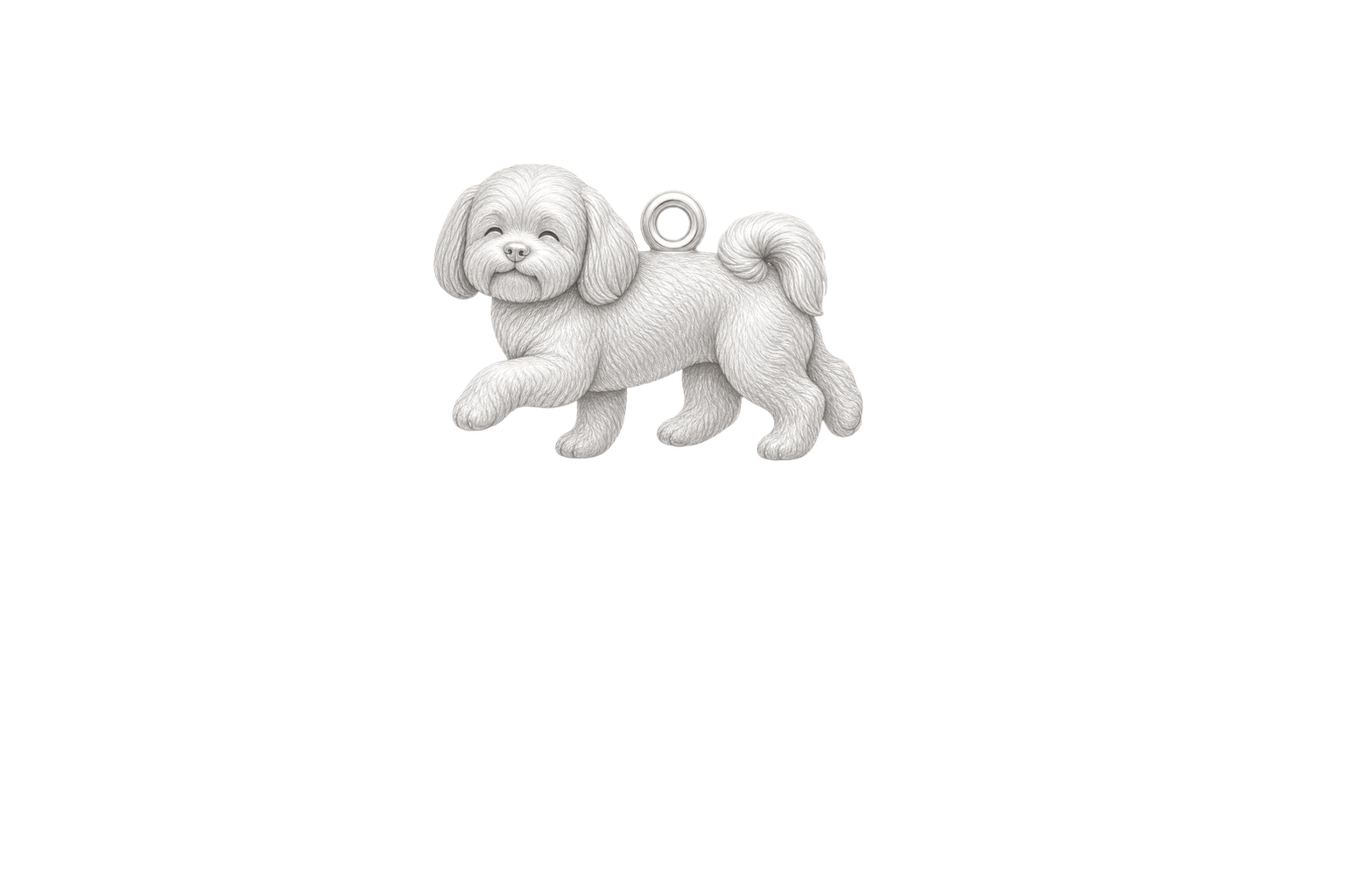 Soulyshine Lhasa Apso puppy cut Little Love Charm Only - Image 1