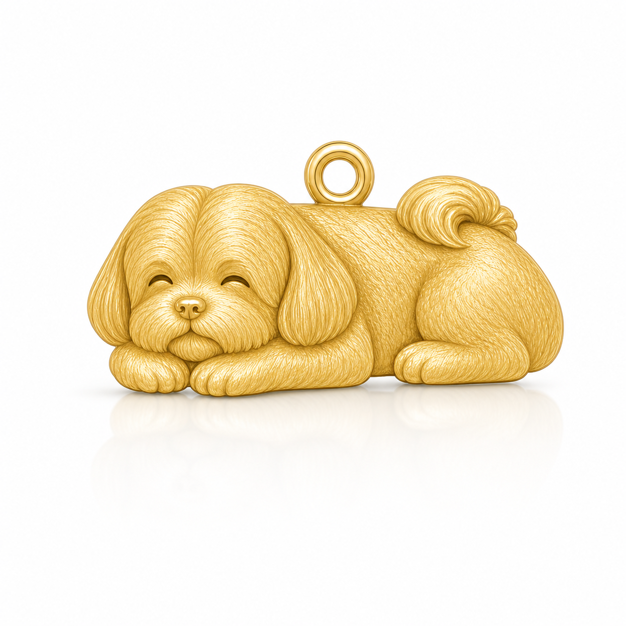 Soulyshine Lhasa Apso puppy cut Personalized Pet Companion Charm Only