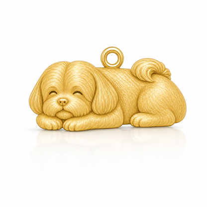 Soulyshine Lhasa Apso puppy cut Personalized Pet Companion Charm Only