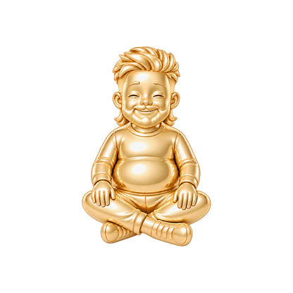Curvy / Burst-Fade Mullet & Tapered Beard / Gold — Man Charm | man-charm-2026-09-23