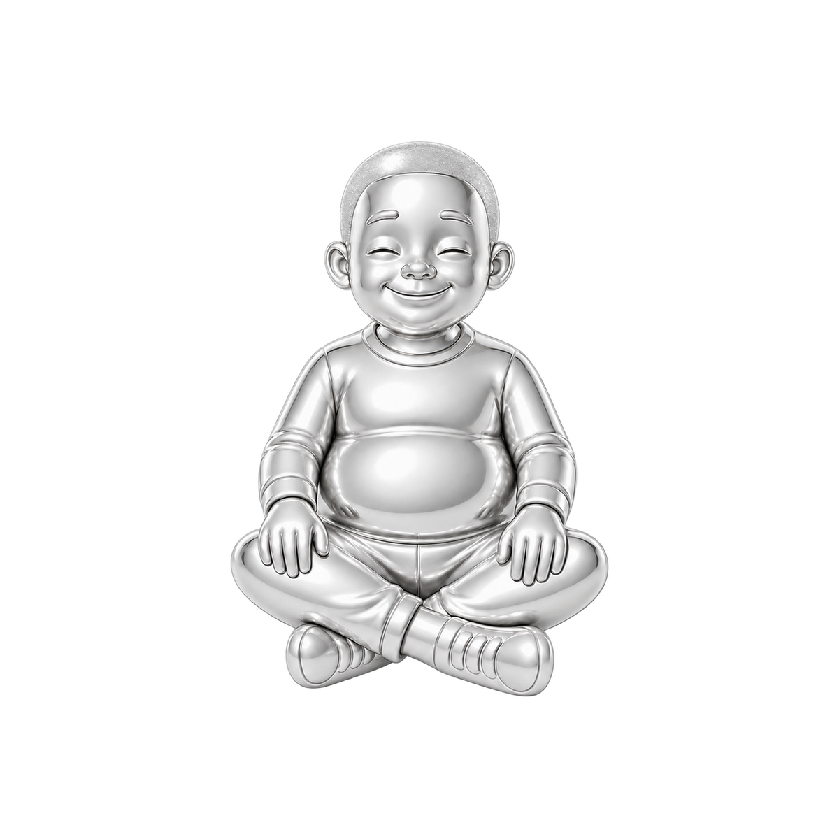 Curvy / Buzz Cut / Silver — Man Charm | man-charm-2026-09-23