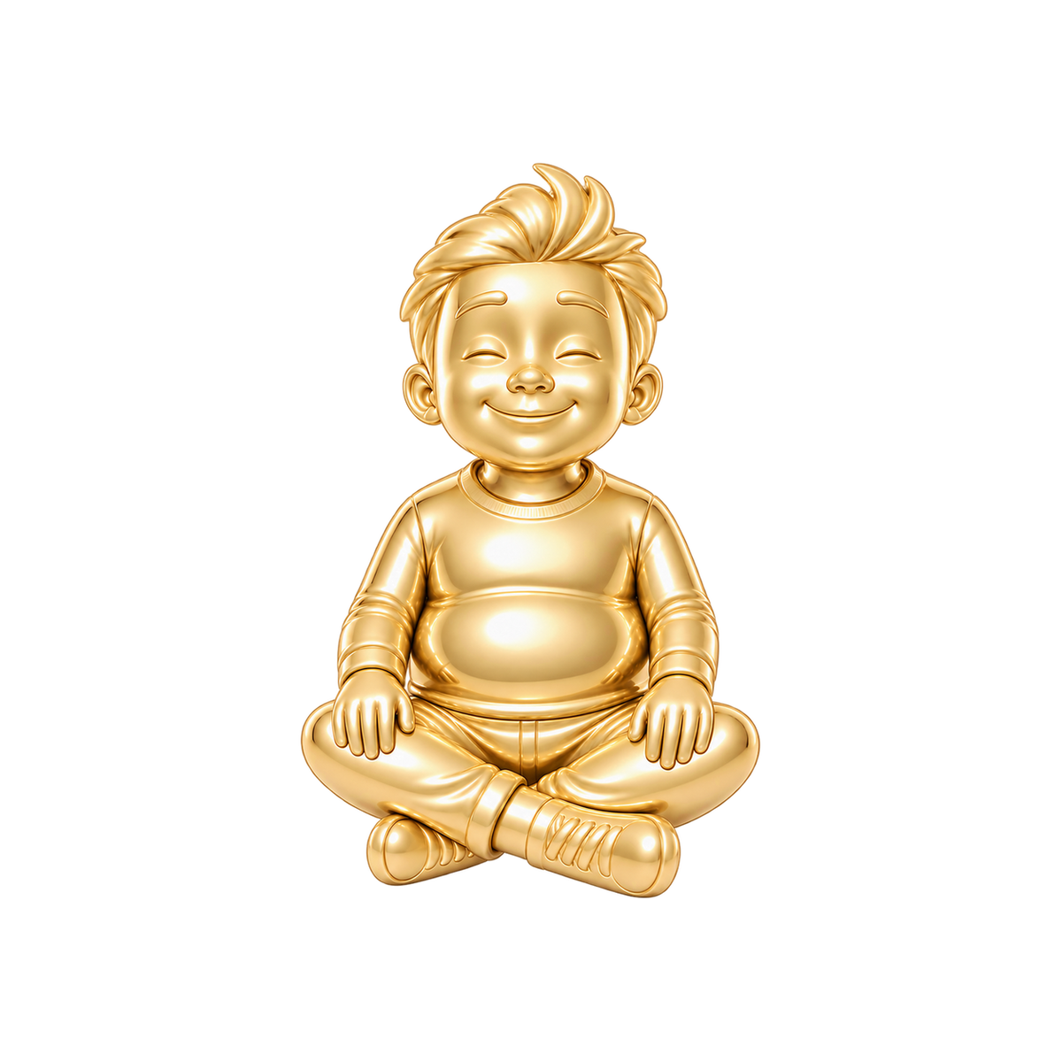 Curvy / Messy Spiky Hair / Gold — Man Charm | man-charm-2026-09-23