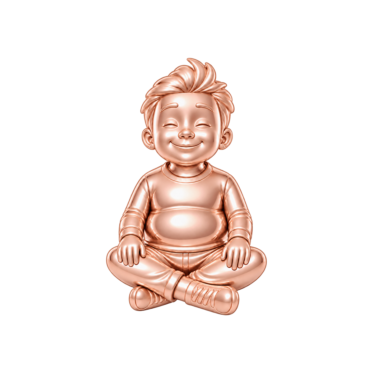 Curvy / Messy Spiky Hair / Rose Gold — Man Charm | man-charm-2026-09-23