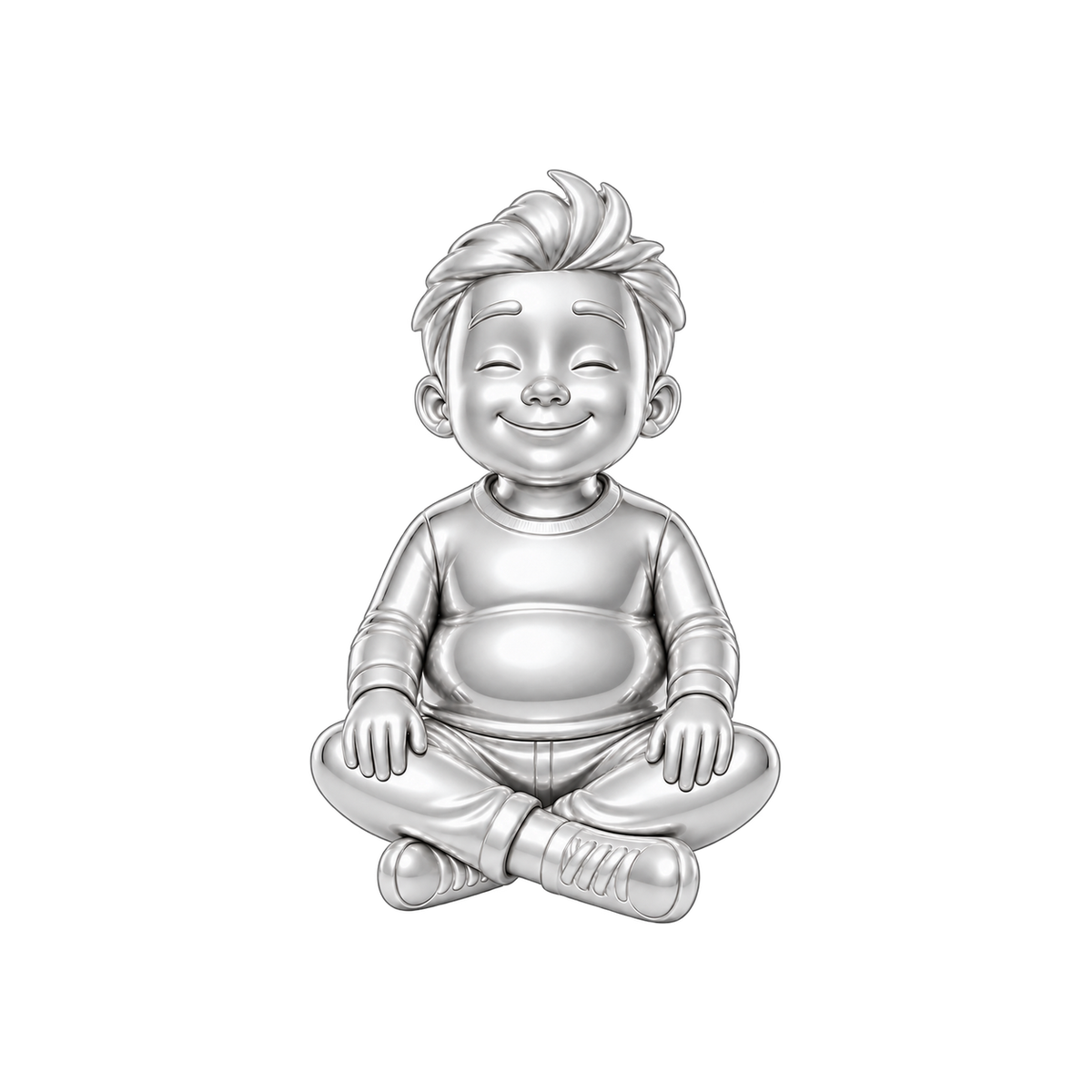 Curvy / Messy Spiky Hair / Silver — Man Charm | man-charm-2026-09-23