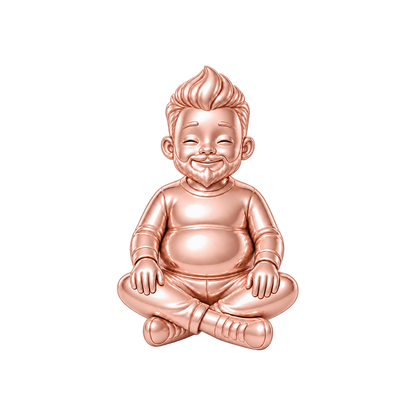 Curvy / Modern Faux Hawk & Ducktail Beard / Rose Gold — Man Charm | man-charm-2026-09-23
