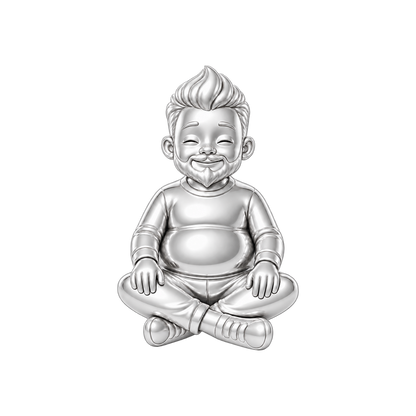 Curvy / Modern Faux Hawk & Ducktail Beard / Silver — Man Charm | man-charm-2026-09-23