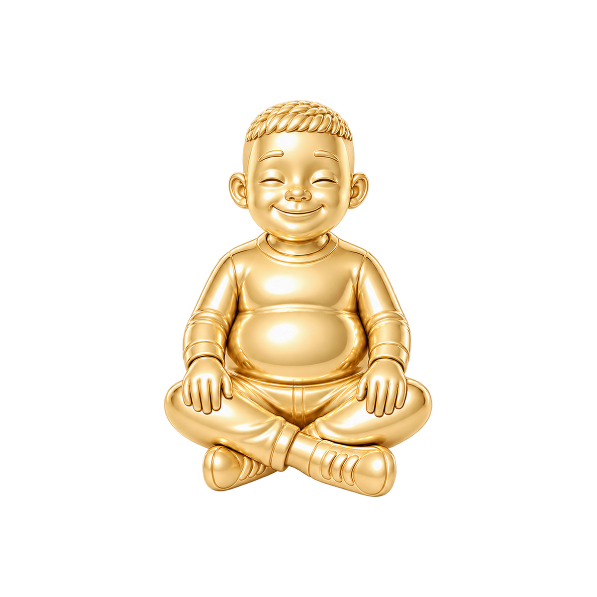 Curvy / Neat Caesar Crop / Gold — Man Charm | man-charm-2026-09-23