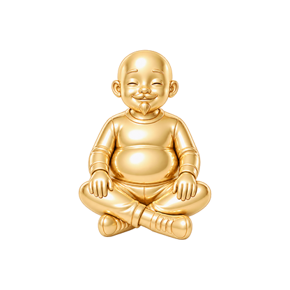 Curvy / Shaved Head & Van Dyke Beard / Gold — Man Charm | man-charm-2026-09-23