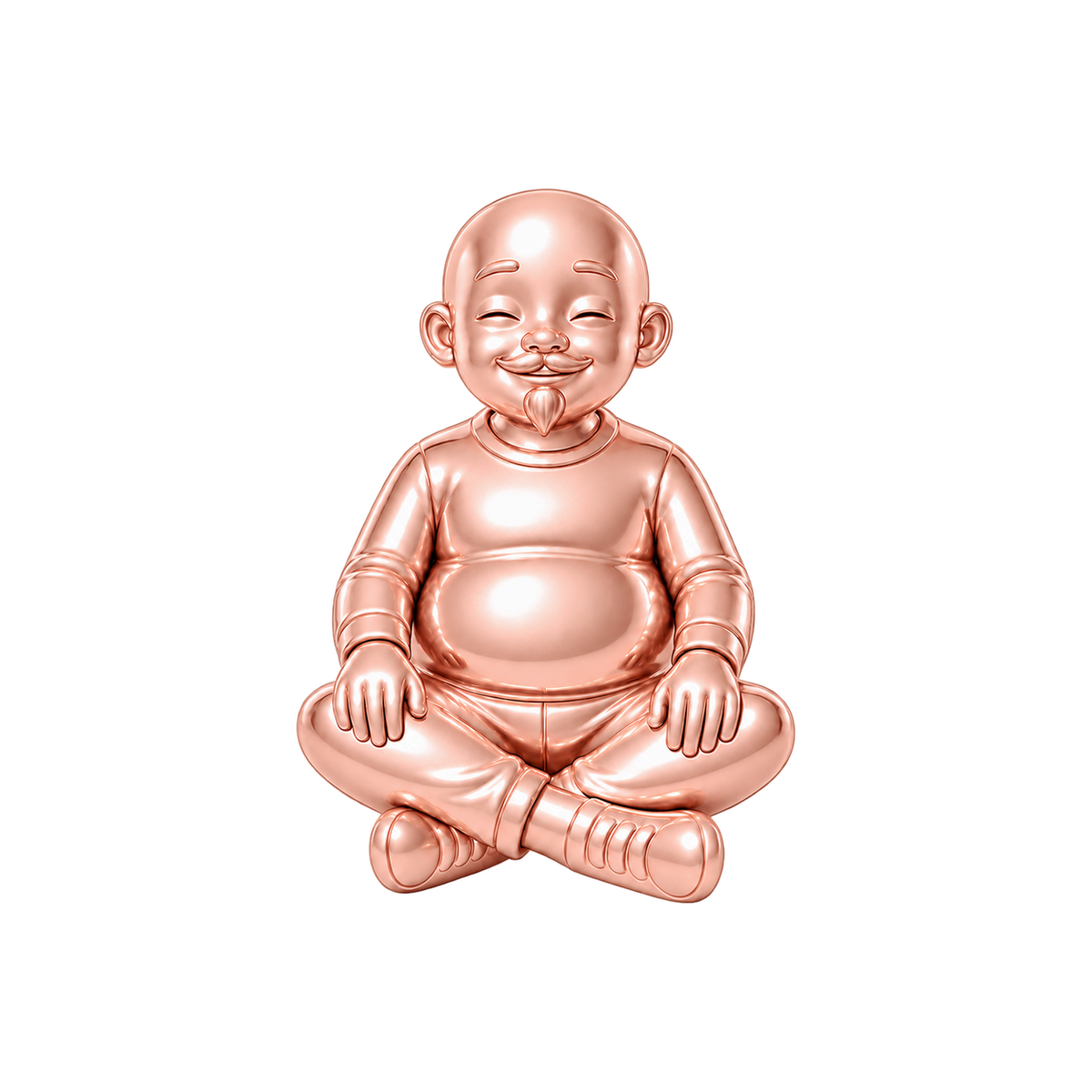 Curvy / Shaved Head & Van Dyke Beard / Rose Gold — Man Charm | man-charm-2026-09-23