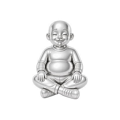Curvy / Shaved Head & Van Dyke Beard / Silver — Man Charm | man-charm-2026-09-23