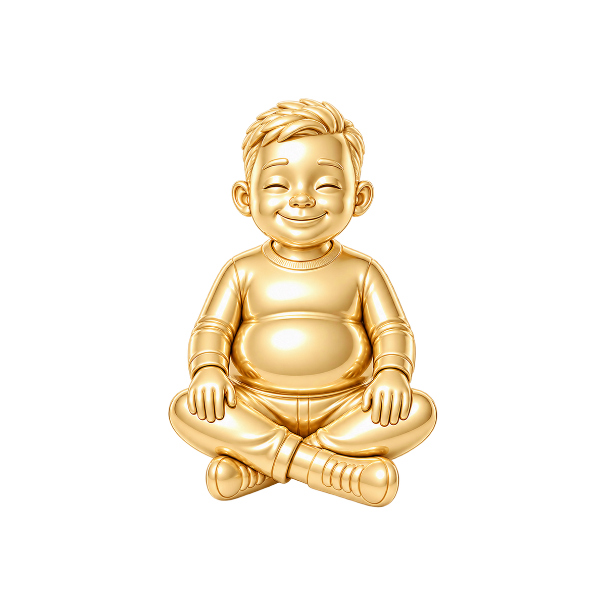 Curvy / Short Business Crop / Gold — Man Charm | man-charm-2026-09-23
