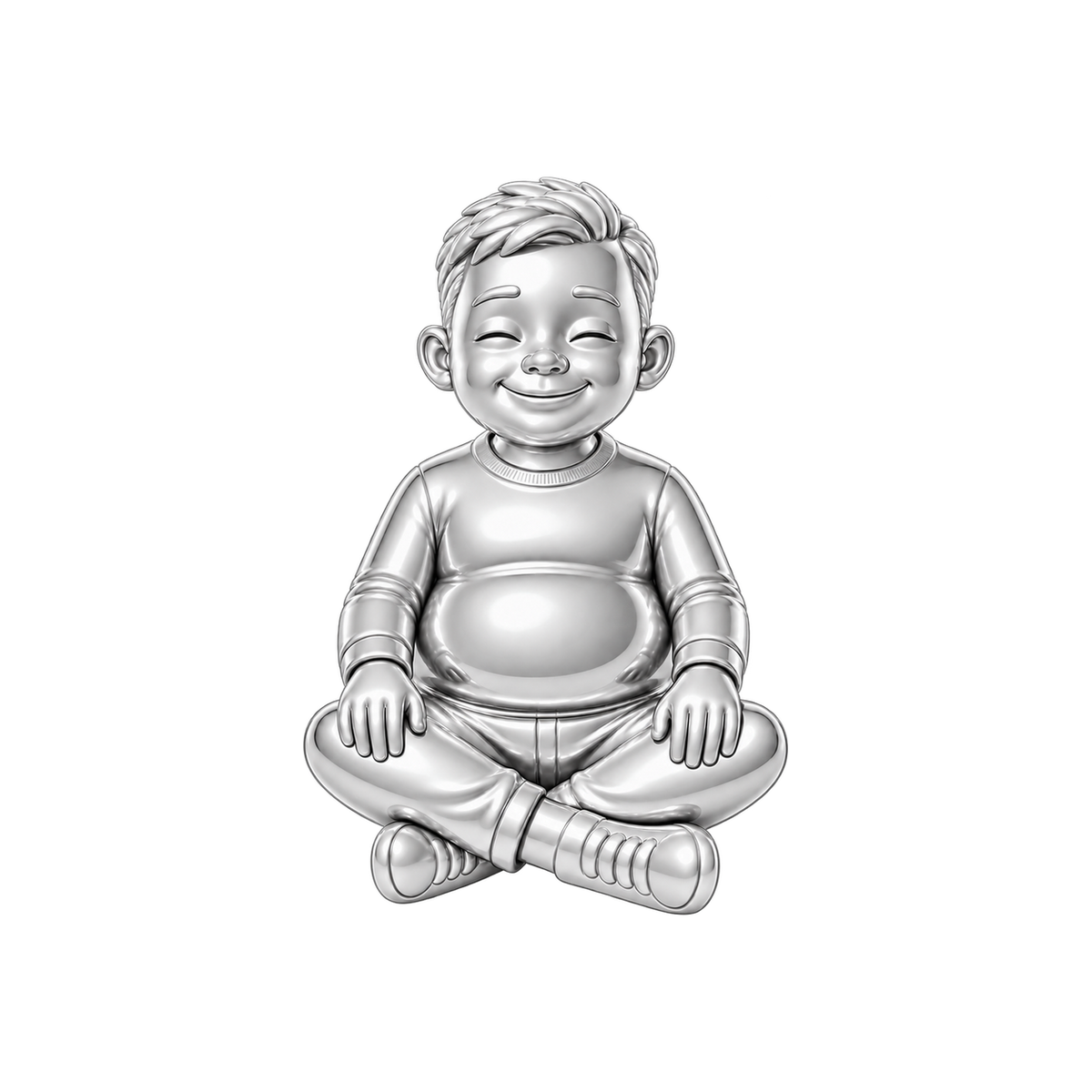 Curvy / Short Business Crop / Silver — Man Charm | man-charm-2026-09-23