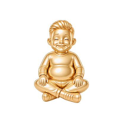 Curvy / Short Pompadour & Short Boxed Beard / Gold — Man Charm | man-charm-2026-09-23