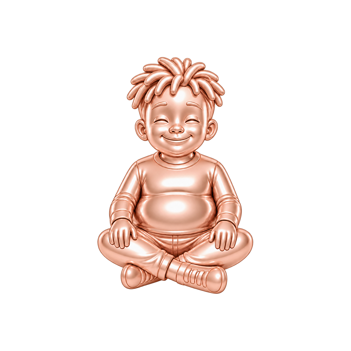 Curvy / Short Twists / Rose Gold — Man Charm | man-charm-2026-09-23