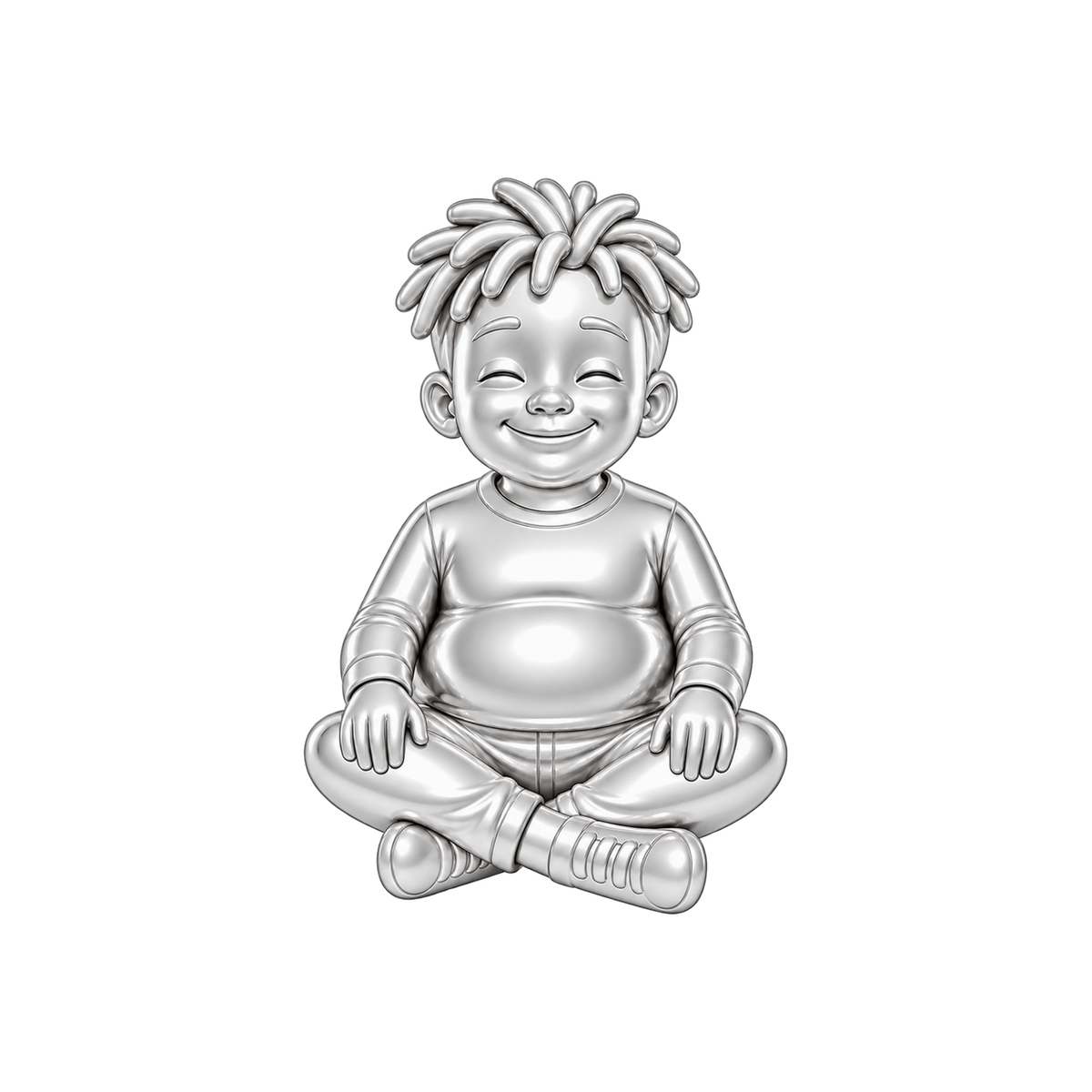 Curvy / Short Twists / Silver — Man Charm | man-charm-2026-09-23