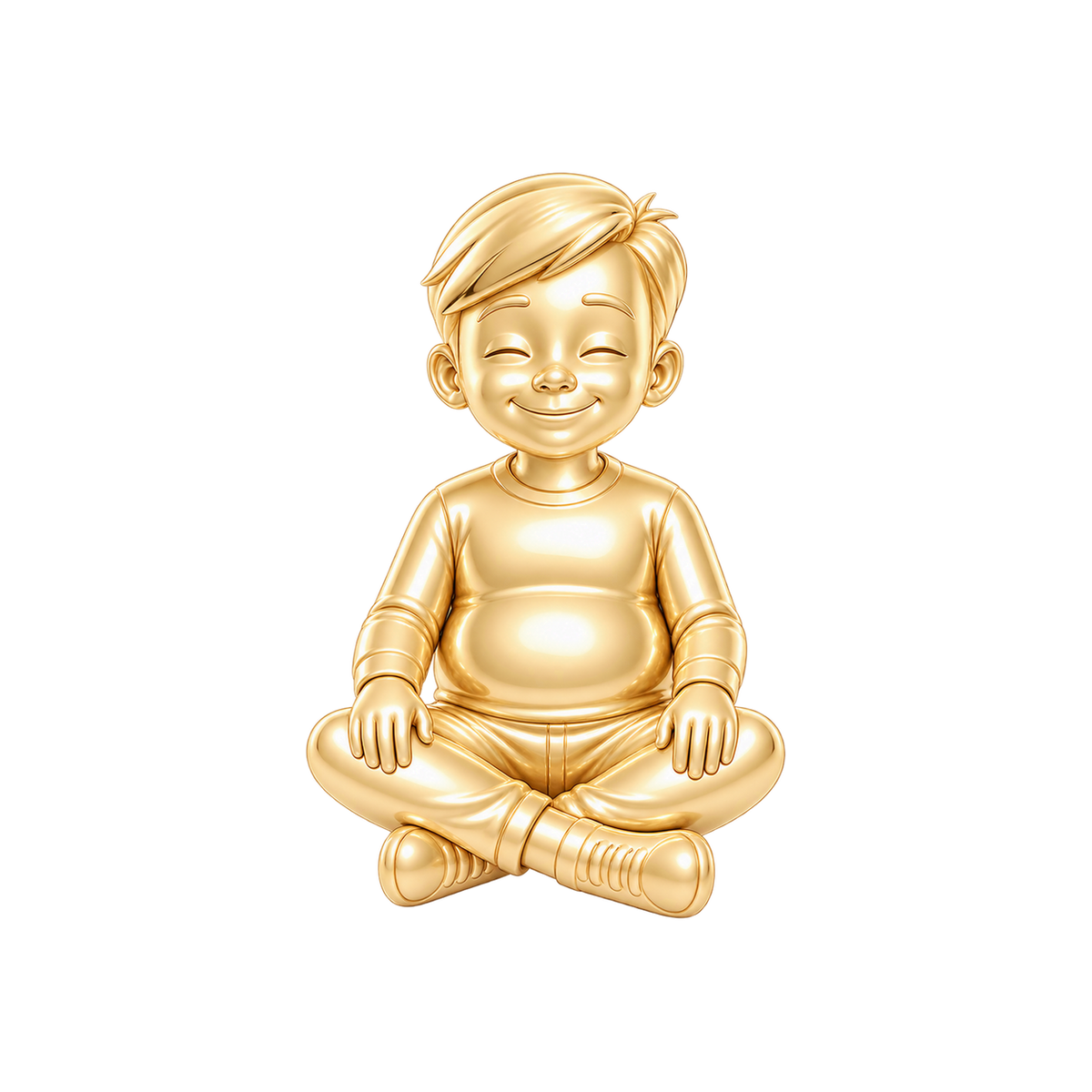 Curvy / Side-Swept Hair / Gold — Man Charm | man-charm-2026-09-23