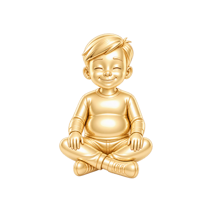 Curvy / Side-Swept Hair / Gold — Man Charm | man-charm-2026-09-23
