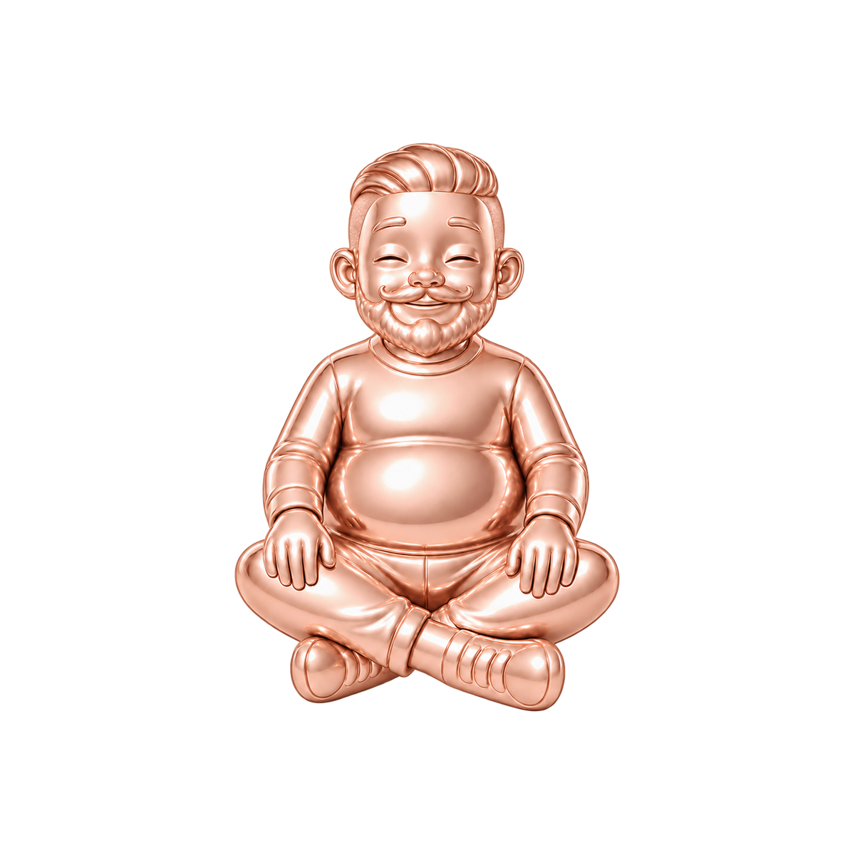 Curvy / Slicked-Back Undercut & Verdi Beard / Rose Gold — Man Charm | man-charm-2026-09-23