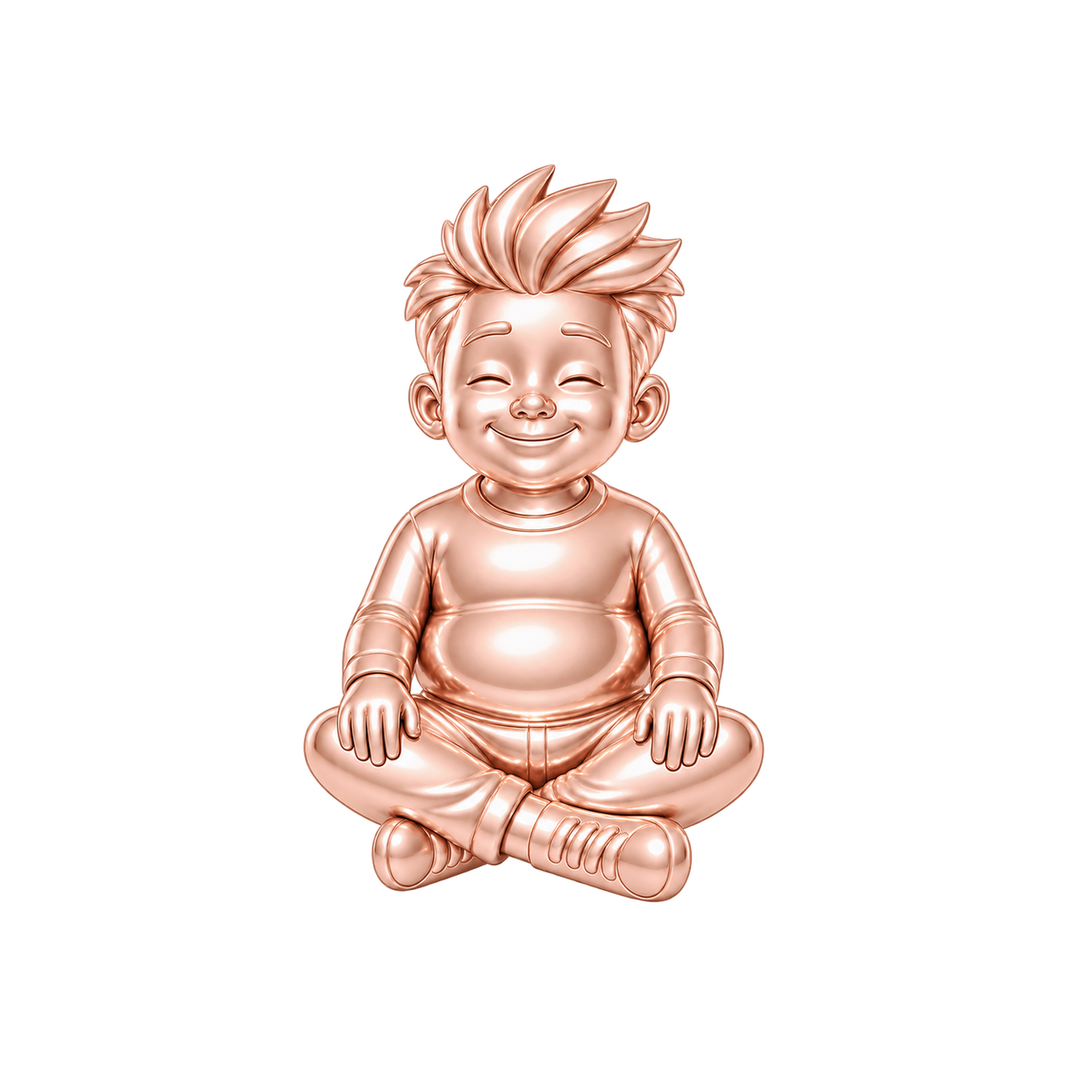 Curvy / Spiky Hair / Rose Gold — Man Charm | man-charm-2026-09-23