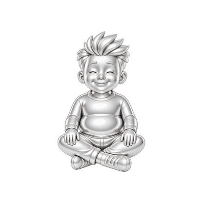 Curvy / Spiky Hair / Silver — Man Charm | man-charm-2026-09-23