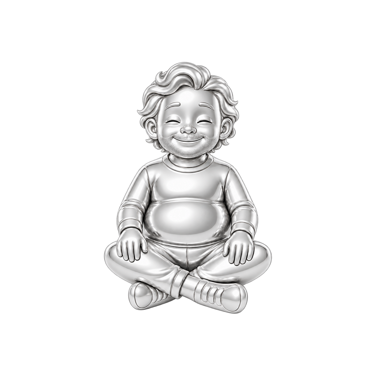 Curvy / Surfer Waves & Heavy Stubble / Silver — Man Charm | man-charm-2026-09-23