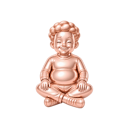 Curvy / Textured Afro & Chin Beard / Rose Gold — Man Charm | man-charm-2026-09-23