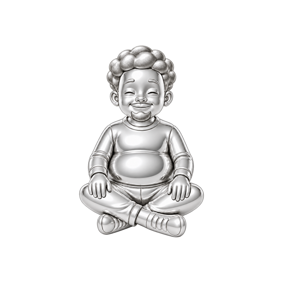Curvy / Textured Afro & Chin Beard / Silver — Man Charm | man-charm-2026-09-23